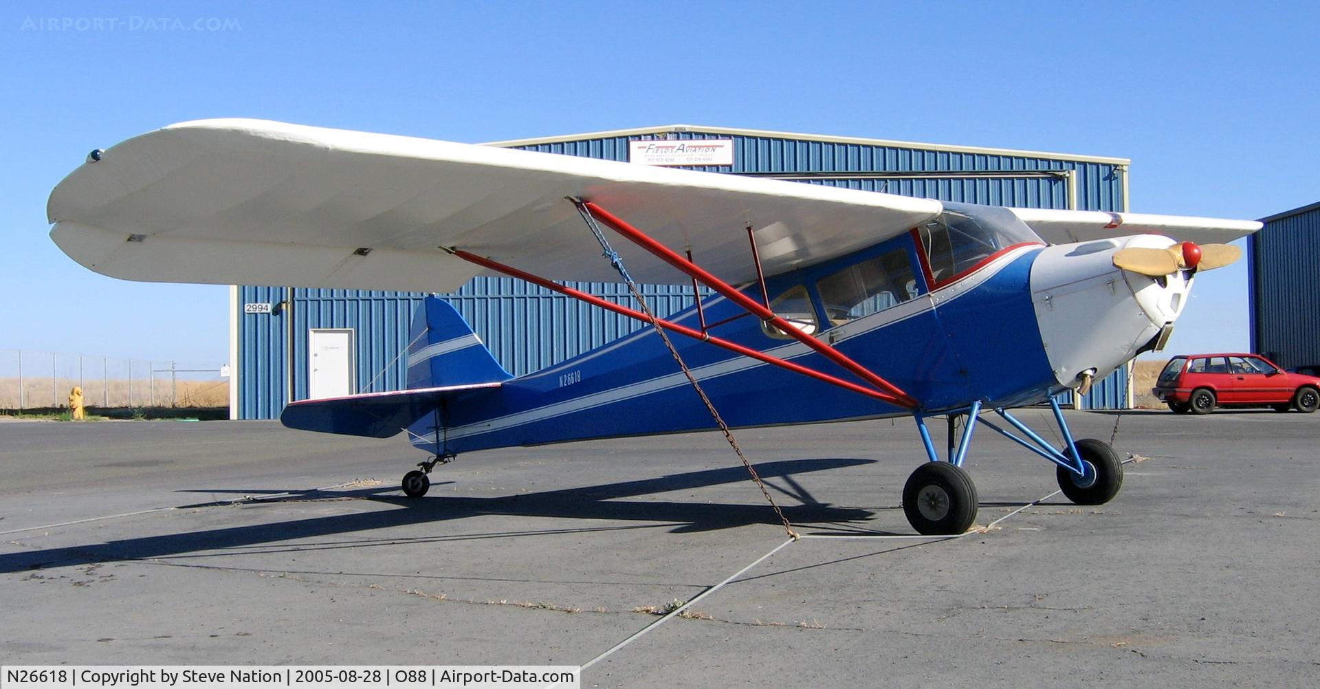 N26618, 1940 Taylorcraft BL-65 (L-2F) C/N 1960, 1940 Taylorcraft BL-65 @ Rio Vista Airport, CA