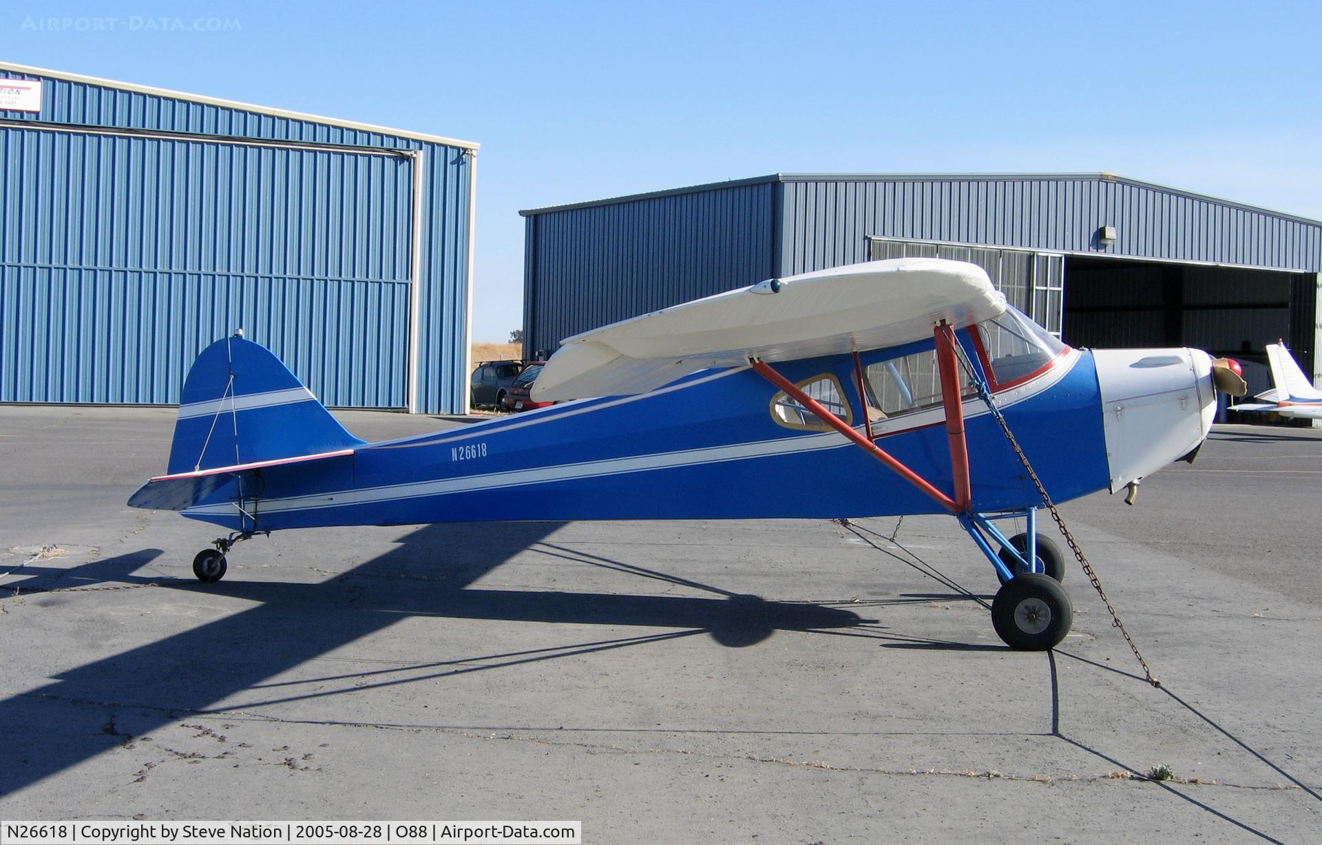 N26618, 1940 Taylorcraft BL-65 (L-2F) C/N 1960, 1940 Taylorcraft BL-65 @ Rio Vista Airport, CA