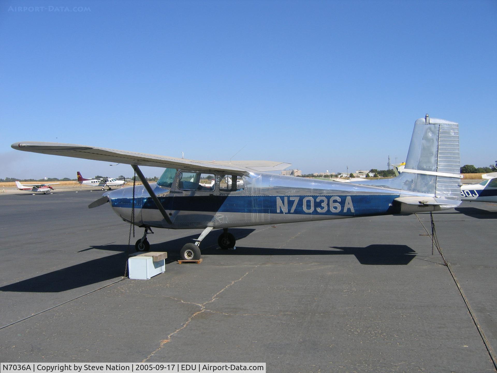 N7036A, 1956 Cessna 172 C/N 29136, Straight tail 1956 Cessna 172 @University Airport, Davis, CA