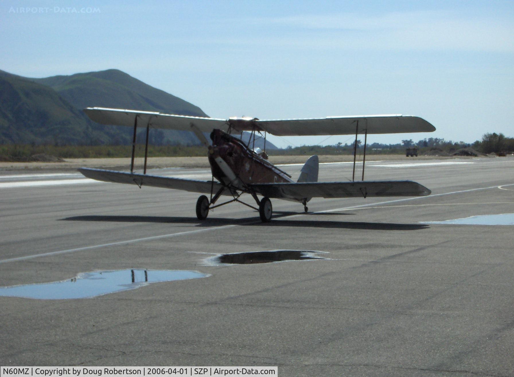 N60MZ, 1930 De Havilland DH-60G Gypsy Moth C/N 1293, 1930 DeHavilland GIPSY MOTH, DH.60G, DeH Gipsy II 120 hp, taxi to Runway 22