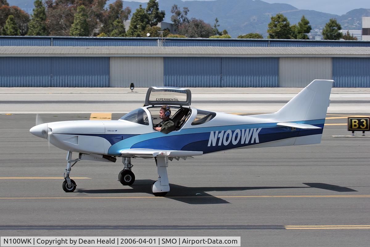 N100WK, 2002 Stoddard-Hamilton Glasair III C/N 3174, 2002 GLASAIR III taxiing in front of Typhoon Restaurant at Santa Monica Municipal Airport.