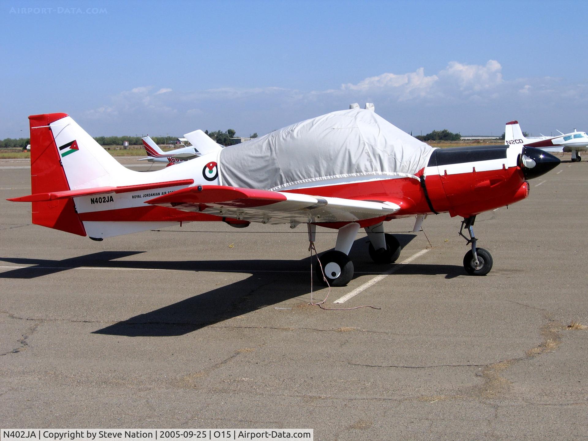 N402JA, 1974 Scottish Aviation Bulldog Series 120 Model 125 C/N BH120/300, 1974 Scottish Aviation Bulldog ex Royal Jordanian AF @ Turlock Airport, CA