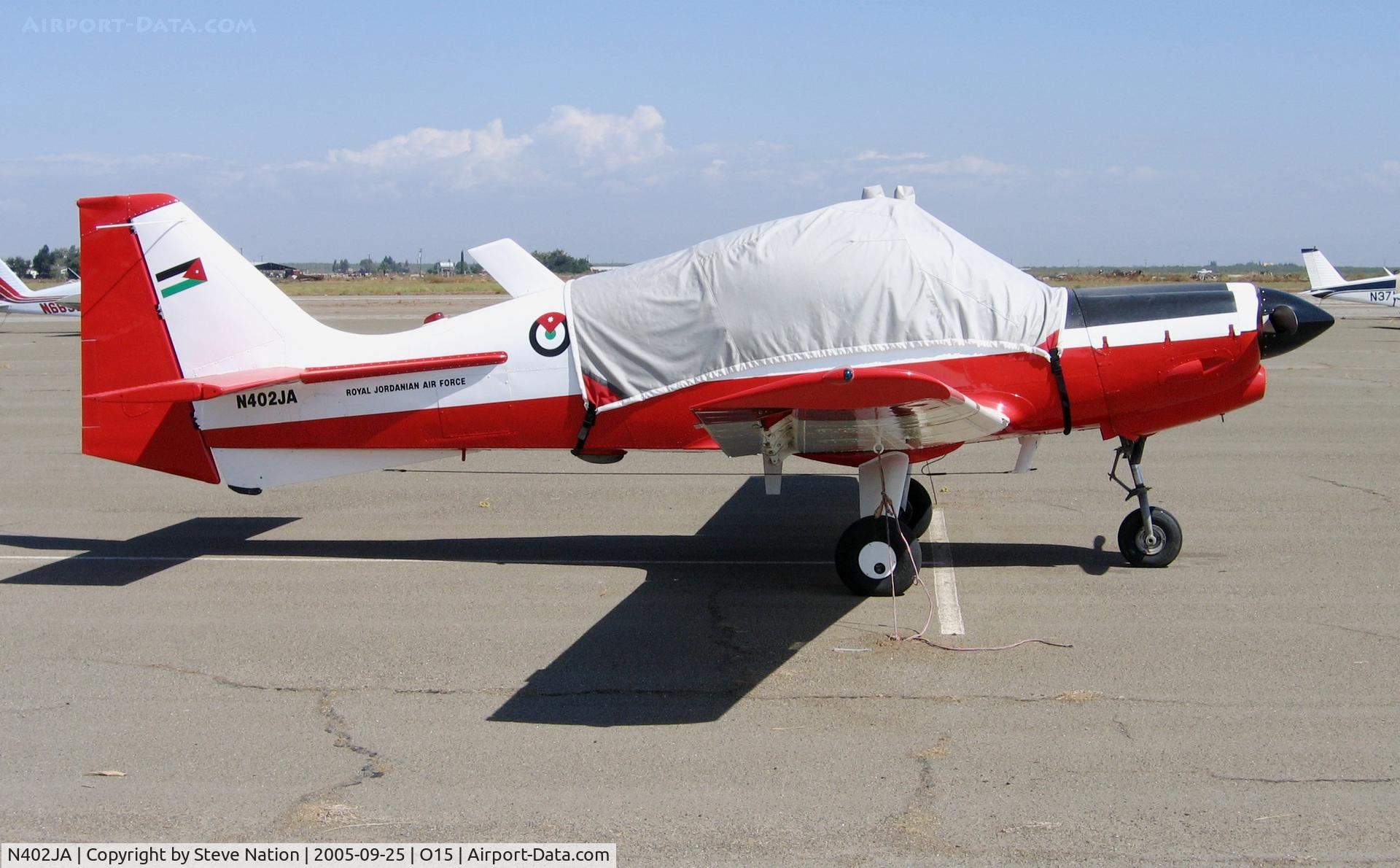 N402JA, 1974 Scottish Aviation Bulldog Series 120 Model 125 C/N BH120/300, ex Royal Jordanian AF 1974 Scottish Aviation Bulldog @ Turlock Municipal Airport, CA
