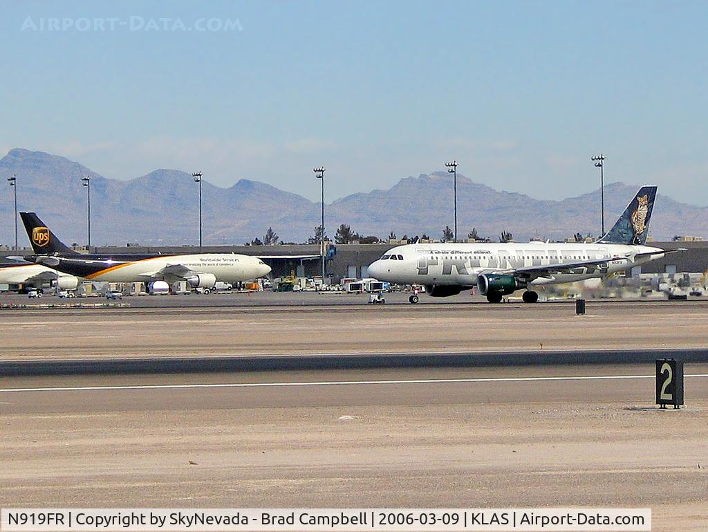 N919FR, 2003 Airbus A319-111 C/N 1980, Frontier Airlines - 'Jaguar'
