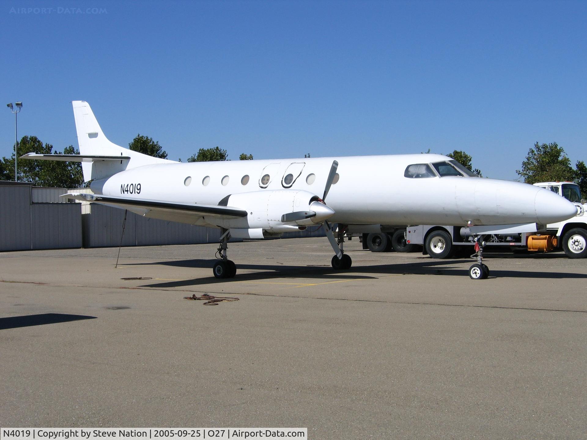 N4019, 1973 Swearingen SA-226AT Merlin IV C/N AT014, 1973 Swearingen SA-226AT cargo conversion @ Oakdale Municipal Airport, CA
