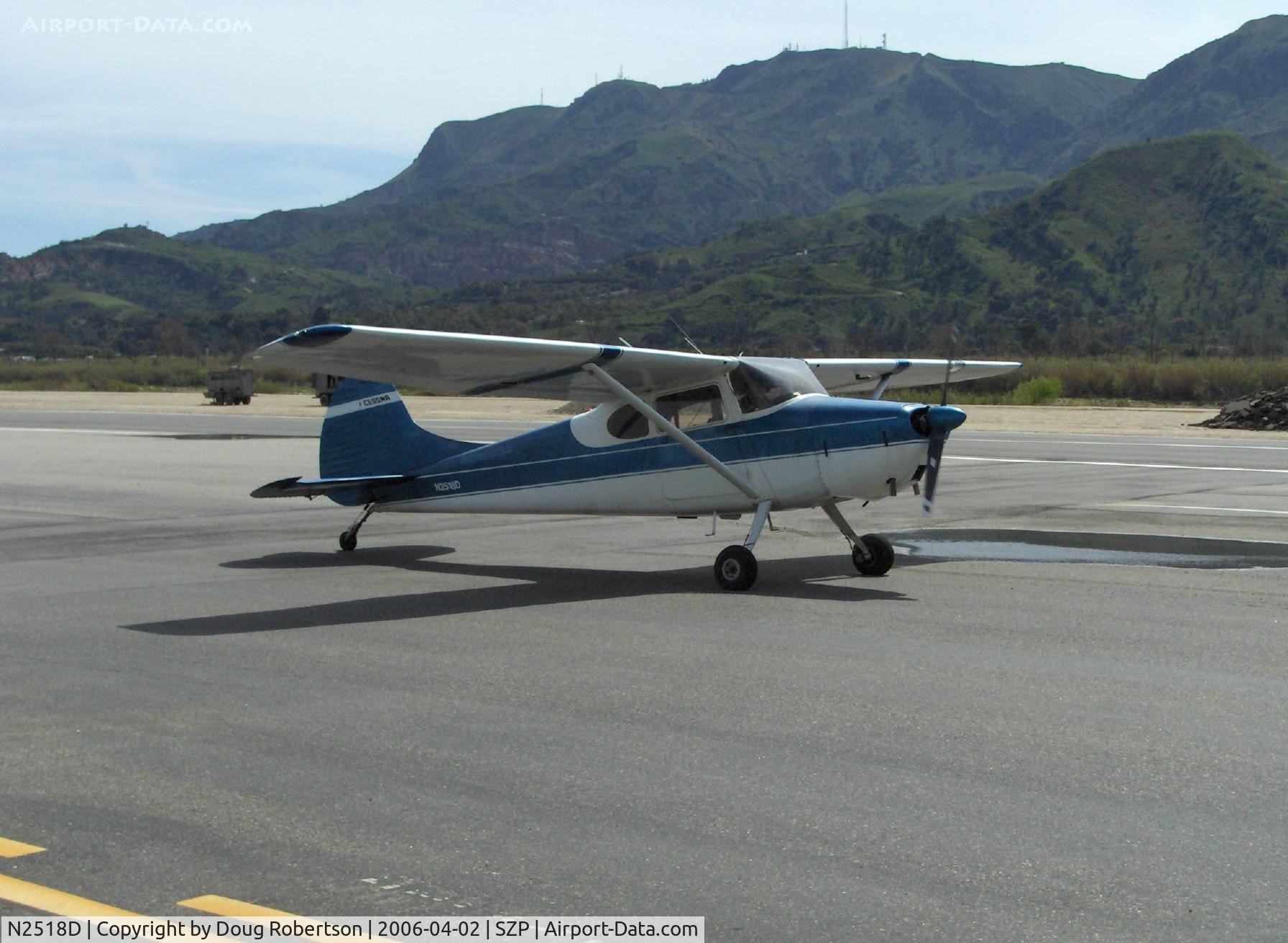 N2518D, 1952 Cessna 170B C/N 20670, 1952 Cessna 170B, Continental C145-2 145 Hp, extended tail wheel, taxi to Runway 04