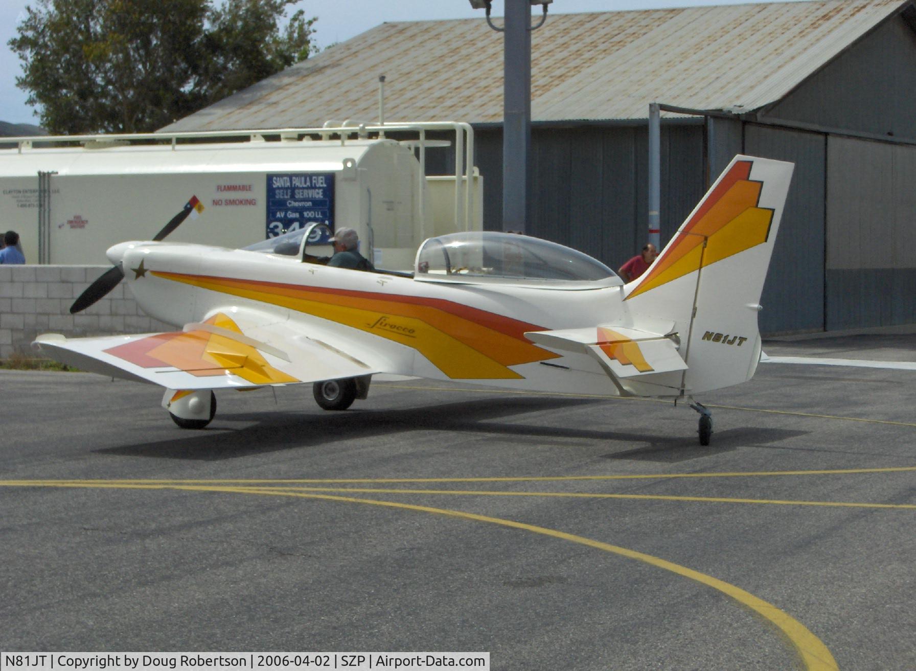 N81JT, 1982 Jurca MJ-5 Sirocco C/N 50, 1982 Tumilowicz MJ-5 Sirocco, Lycoming IO-360 A&C 220 Hp, retractible main gear, refueling