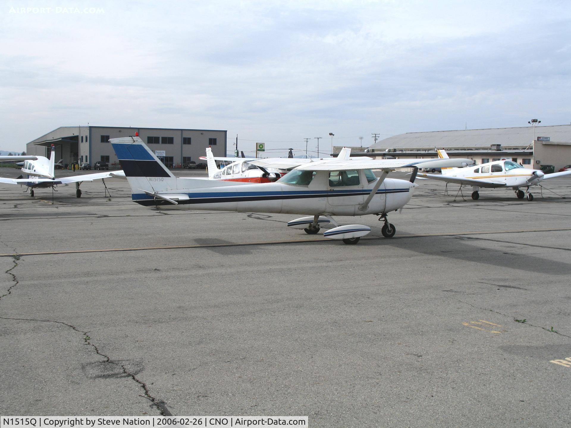 N1515Q, 1971 Cessna 150L C/N 15072815, 1971 Cessna 150L taxying @ Chino Municipal Airport, CA