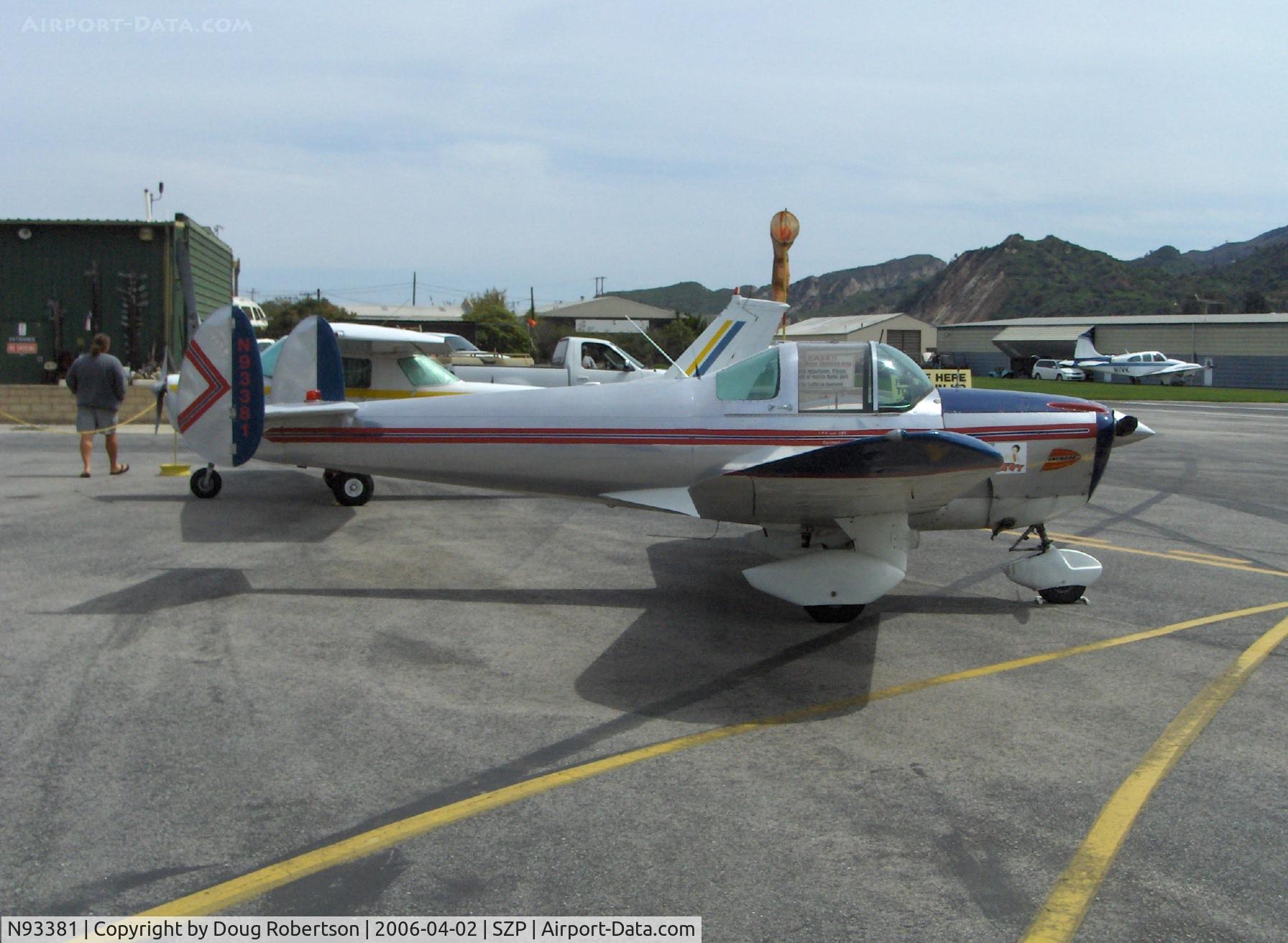 N93381, 1946 Erco 415D Ercoupe C/N 704, 1946 Ercoupe 415-D Continental A&C75 75 Hp