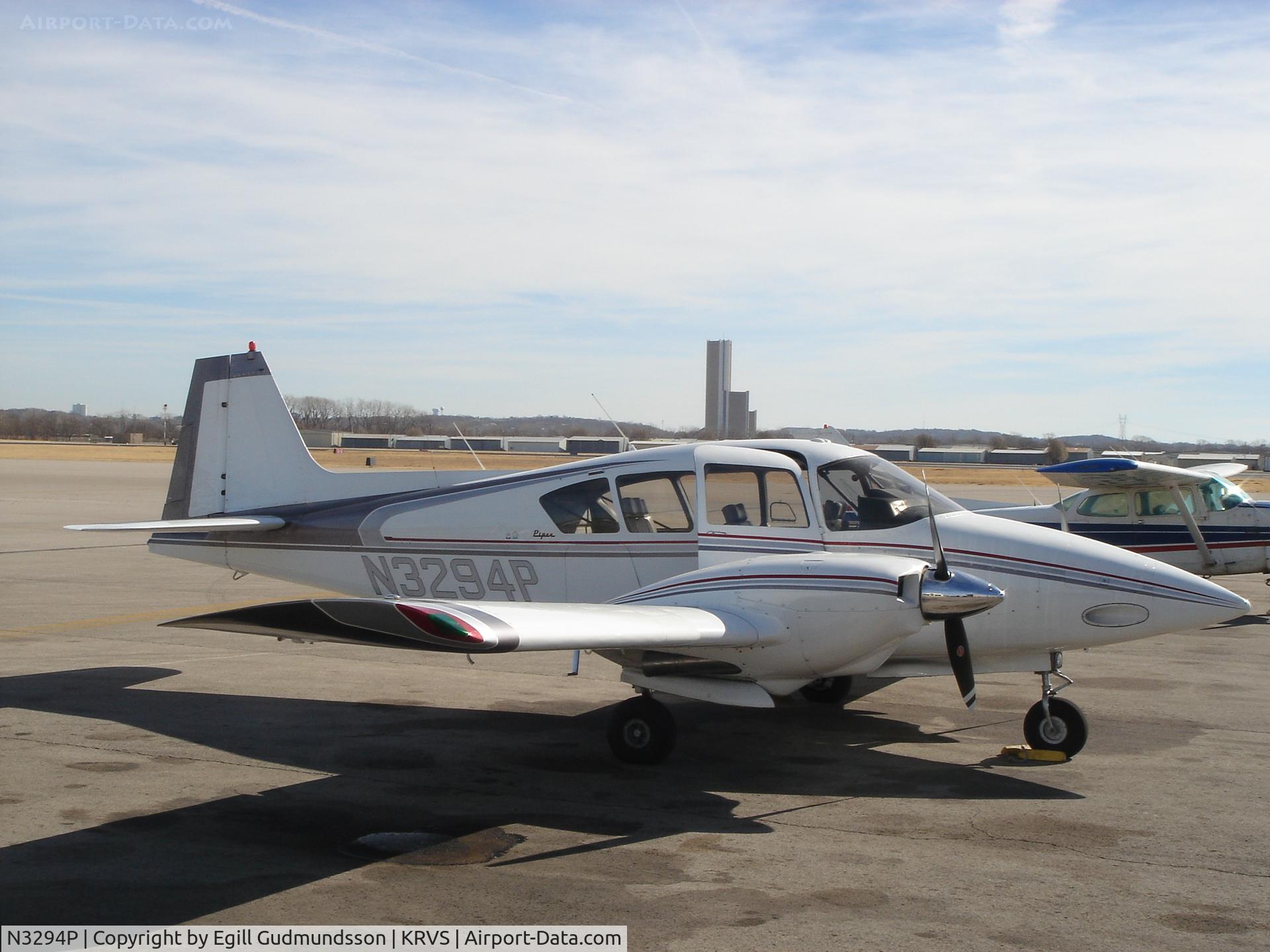 N3294P, 1957 Piper PA-23 C/N 23-1244, Piper Geronimo Apache in Tulsa, OK KRVS