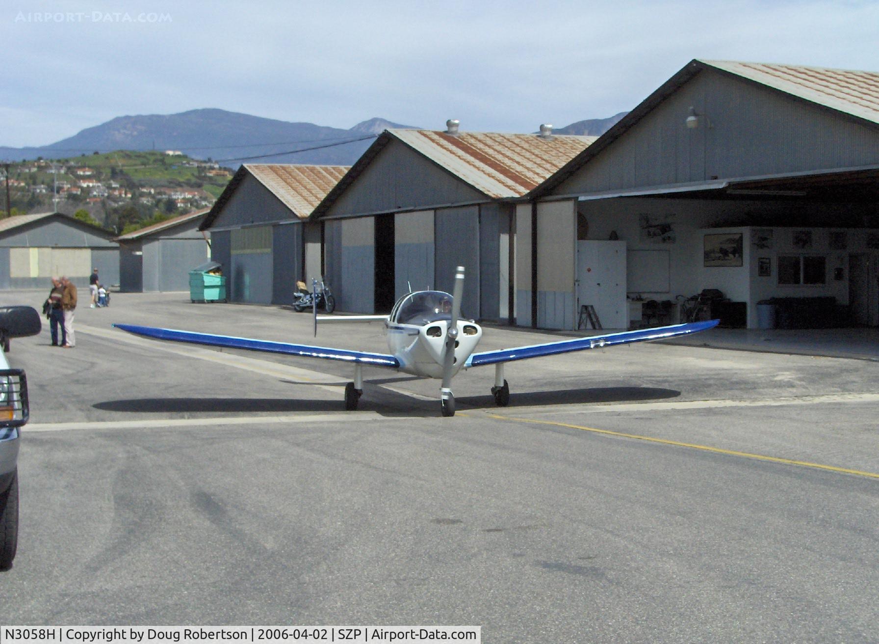 N3058H, 1946 Erco 415C Ercoupe C/N 3683, 1946 Ercoupe 415-C Continental C85 85 Hp, engine warmup