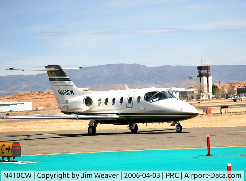 N410CW, 2001 Raytheon Beechjet 400A/Nextant N400XT C/N RK-310, Photo taken at Prescott, AZ