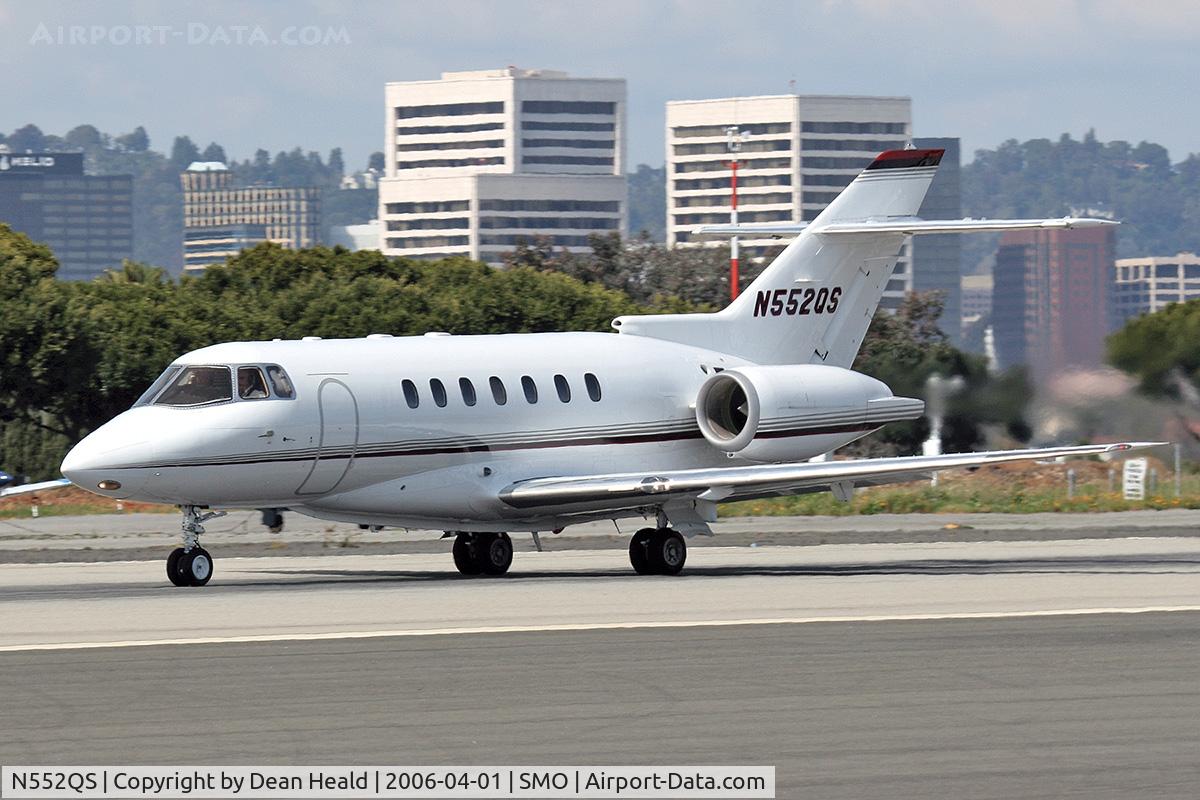 N552QS, 1997 Raytheon Hawker 1000 C/N 259052, NetJets N552QS starting her takeoff roll on RWY 21, departing to Phoenix Sky Harbor Int'l (KPHX).