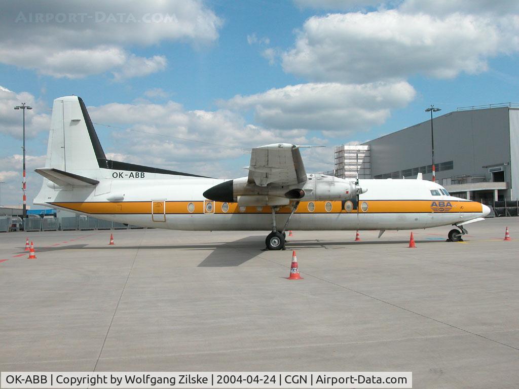 OK-ABB, 1976 Fokker F-27-500RCF Friendship C/N 10531, Flight for UPS
