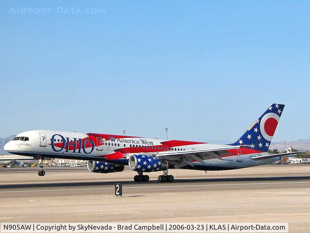 N905AW, 1986 Boeing 757-2S7 C/N 23567, America West Airlines - 'Ohio' / Boeing 757-2S7 / Cool...something different!
