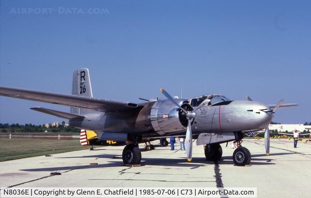 N8036E, 1944 Douglas B-26B Invader C/N 28975, On the flight line at an airshow, Dixon, IL