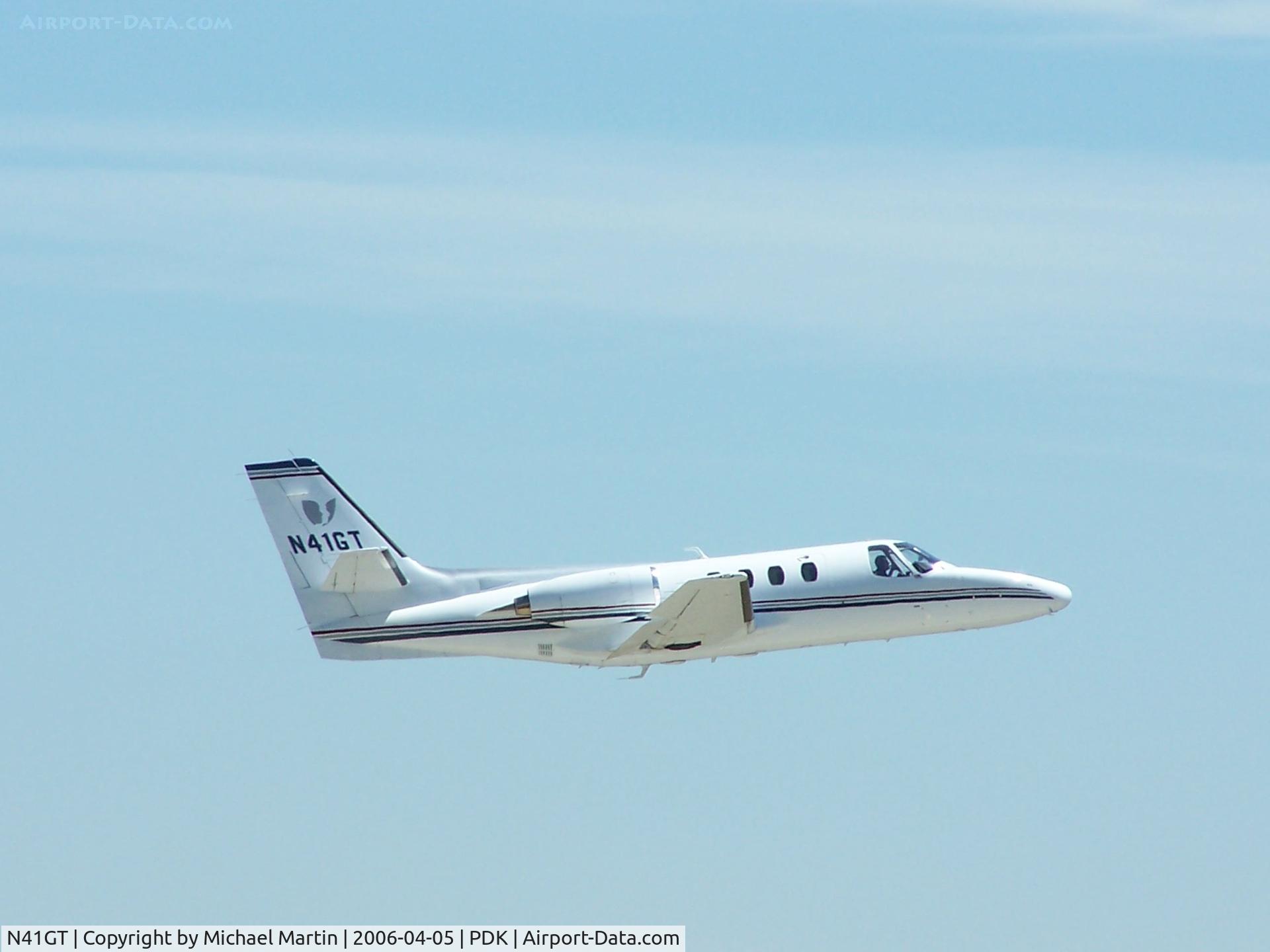 N41GT, 1978 Cessna 501 Citation I/SP C/N 501-0297, Departing PDK on 20L