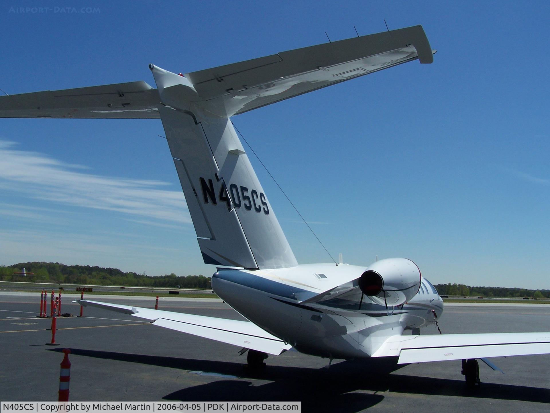N405CS, 2005 Cessna 525B CitationJet CJ3 C/N 525B0036, Tied down @ Mercury Air Center