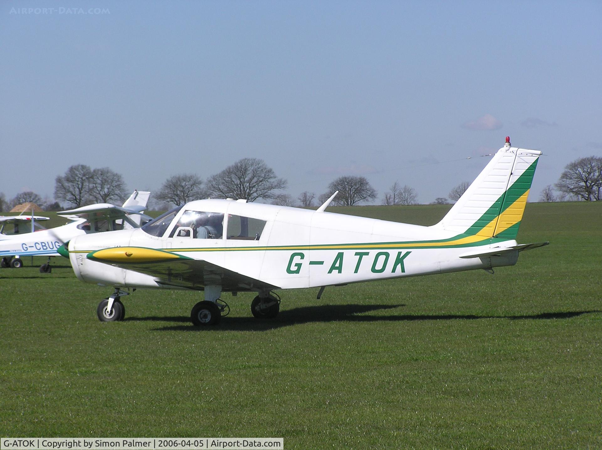 G-ATOK, 1966 Piper PA-28-140 Cherokee C/N 28-21612, PA28 at Sywell