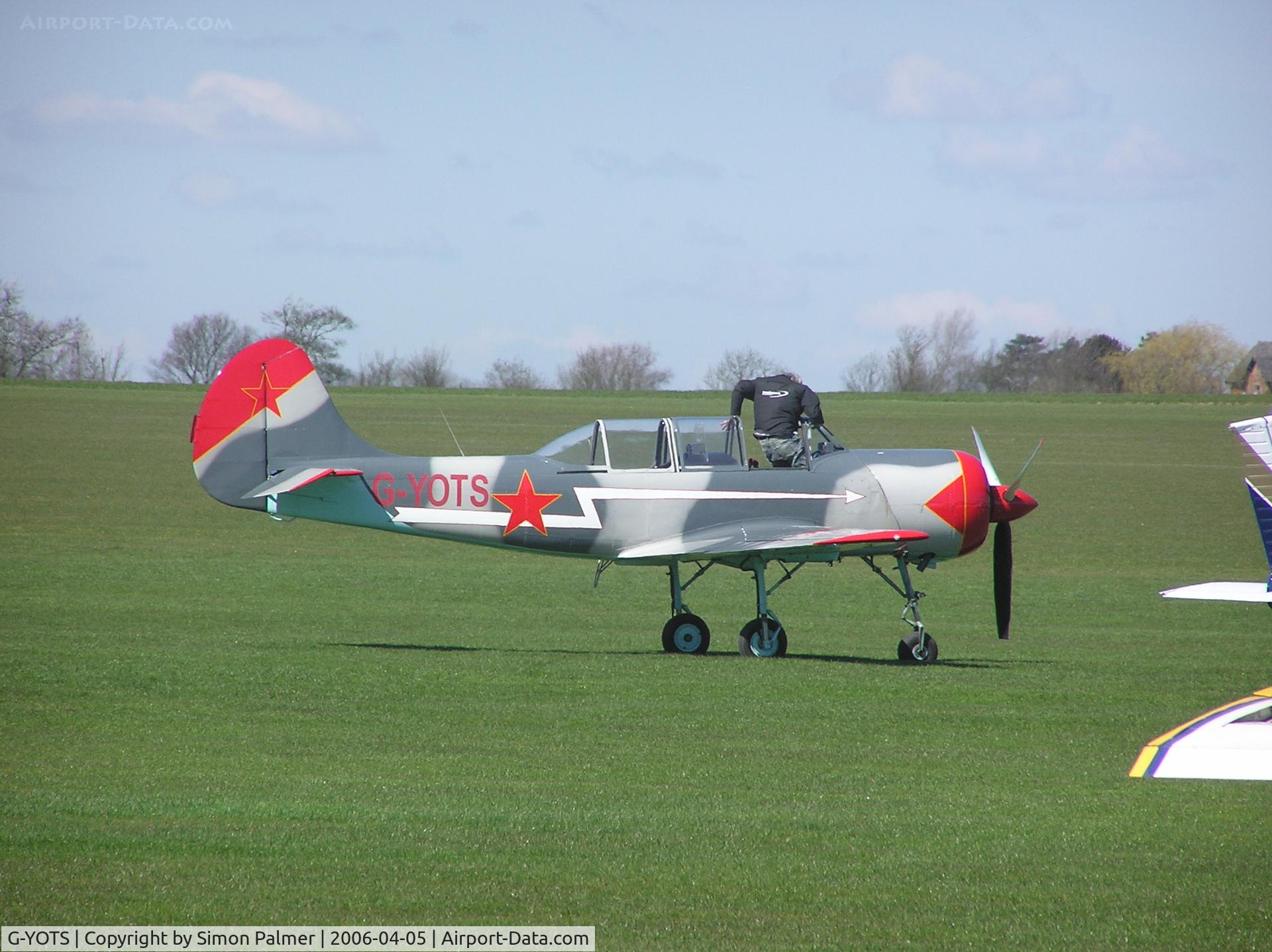G-YOTS, 1990 Bacau Yak-52 C/N 9010308, Yakovlev Yak-52 at Sywell