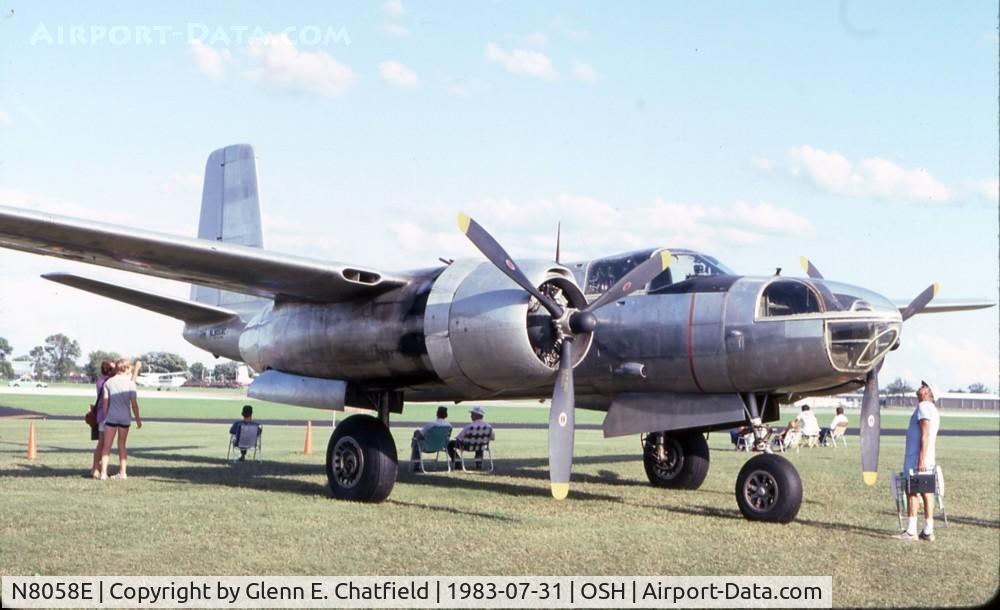 N8058E, 1944 Douglas A-26C Invader C/N 29067, Visiting the Oshkosh Air Show, when still N8058E