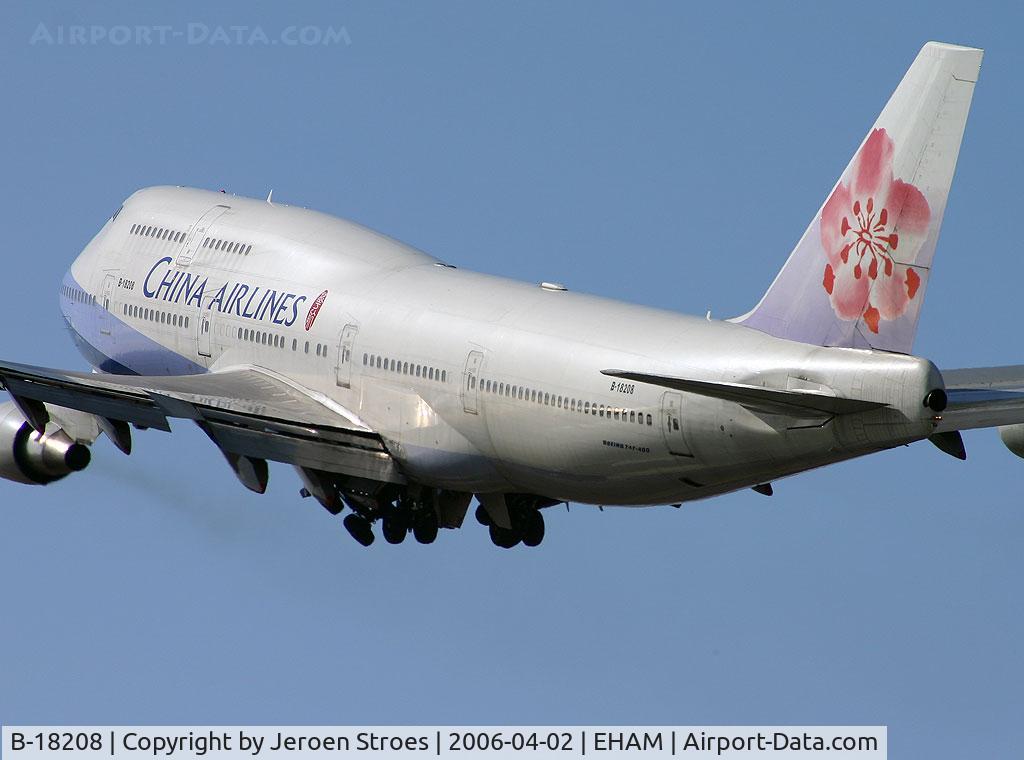 B-18208, 1998 Boeing 747-409 C/N 29031, AMS-BKK-TPE route