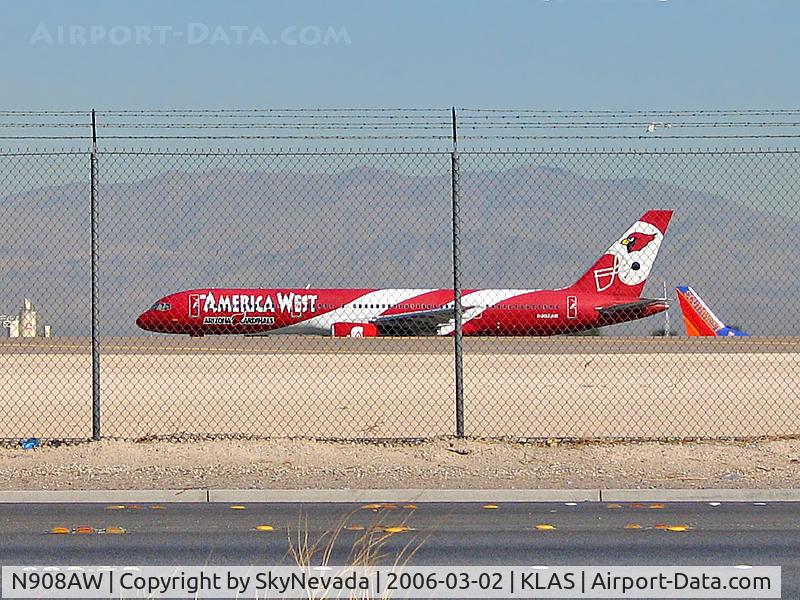 N908AW, 1989 Boeing 757-2G7 C/N 24233, America West Airlines - 'Arizona Cardinals' / 1989 Boeing 757-2G7 - N908AW