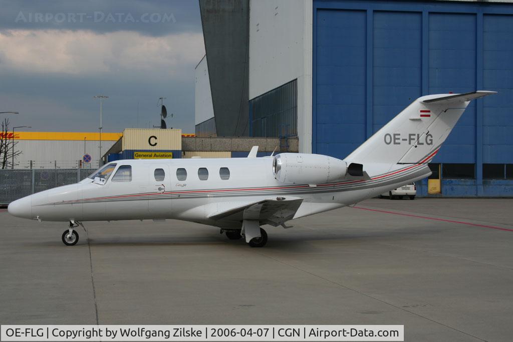 OE-FLG, 1995 Cessna 525 CitationJet CJ1 C/N 525-0103, visitor at CGN