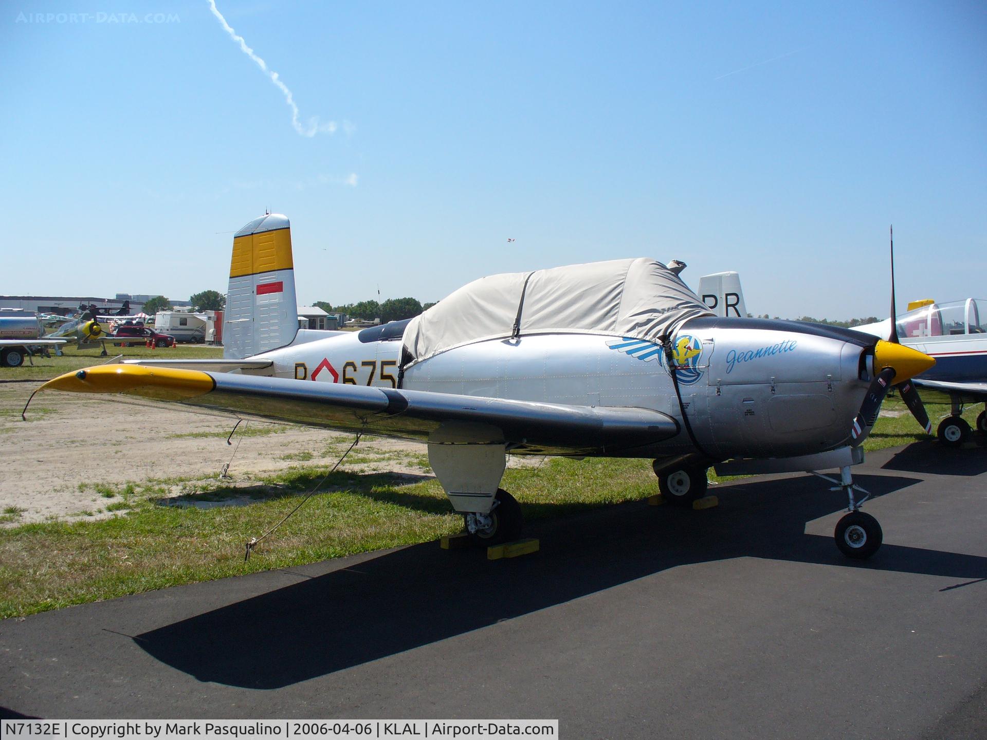 N7132E, 1955 Beech T-34A Mentor Mentor C/N G-761, Beech T-34A