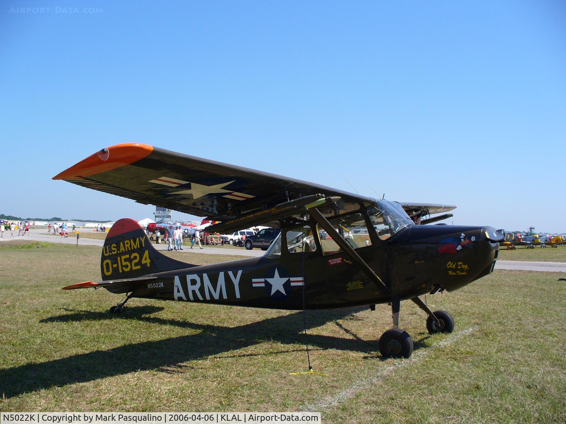 N5022K, 1951 Cessna L-19A Bird Dog C/N 21198, Cessna L-19A