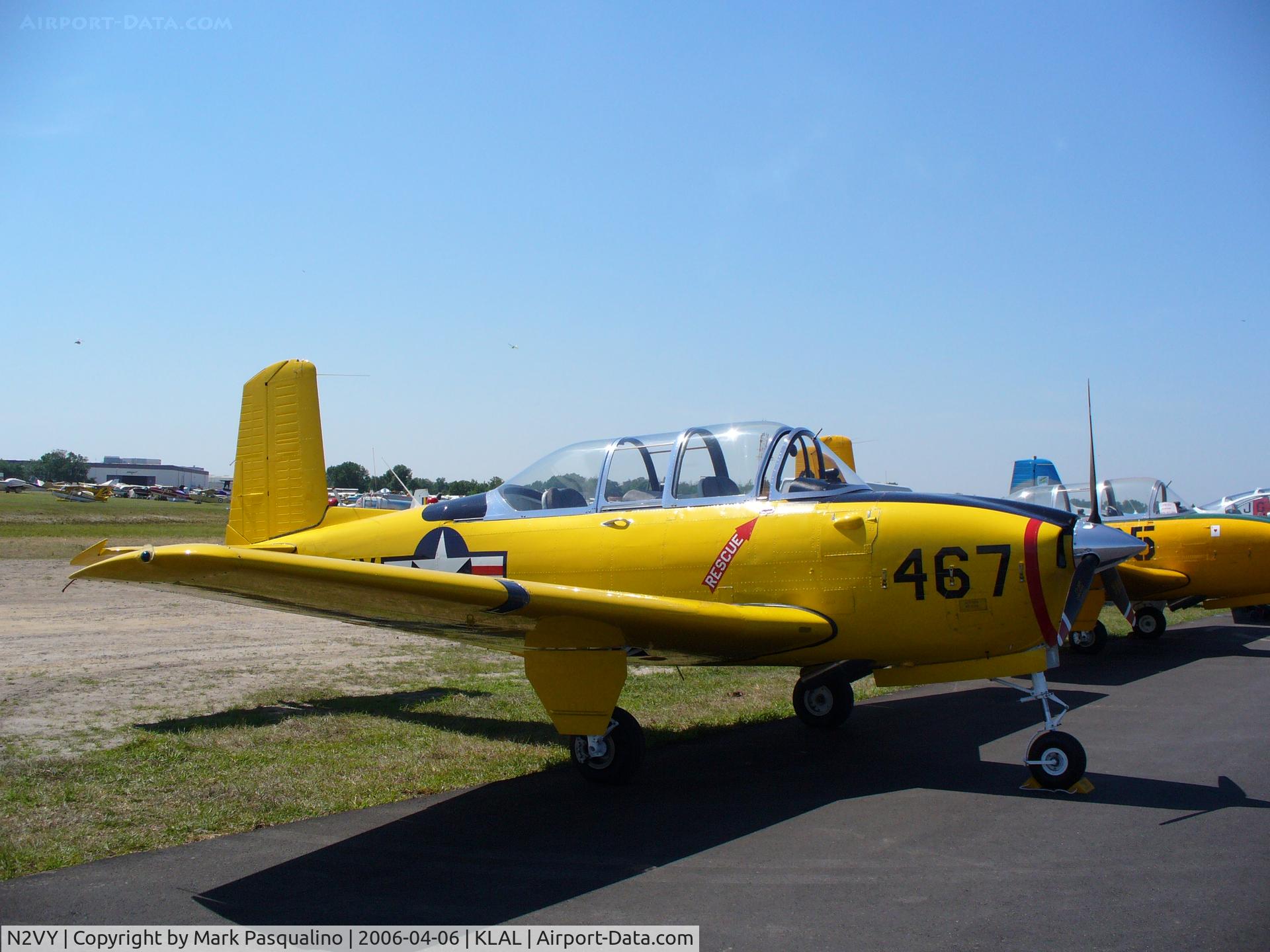 N2VY, 1955 Beech D-45 (T-34B) Mentor C/N BG-67, Beech T-34B