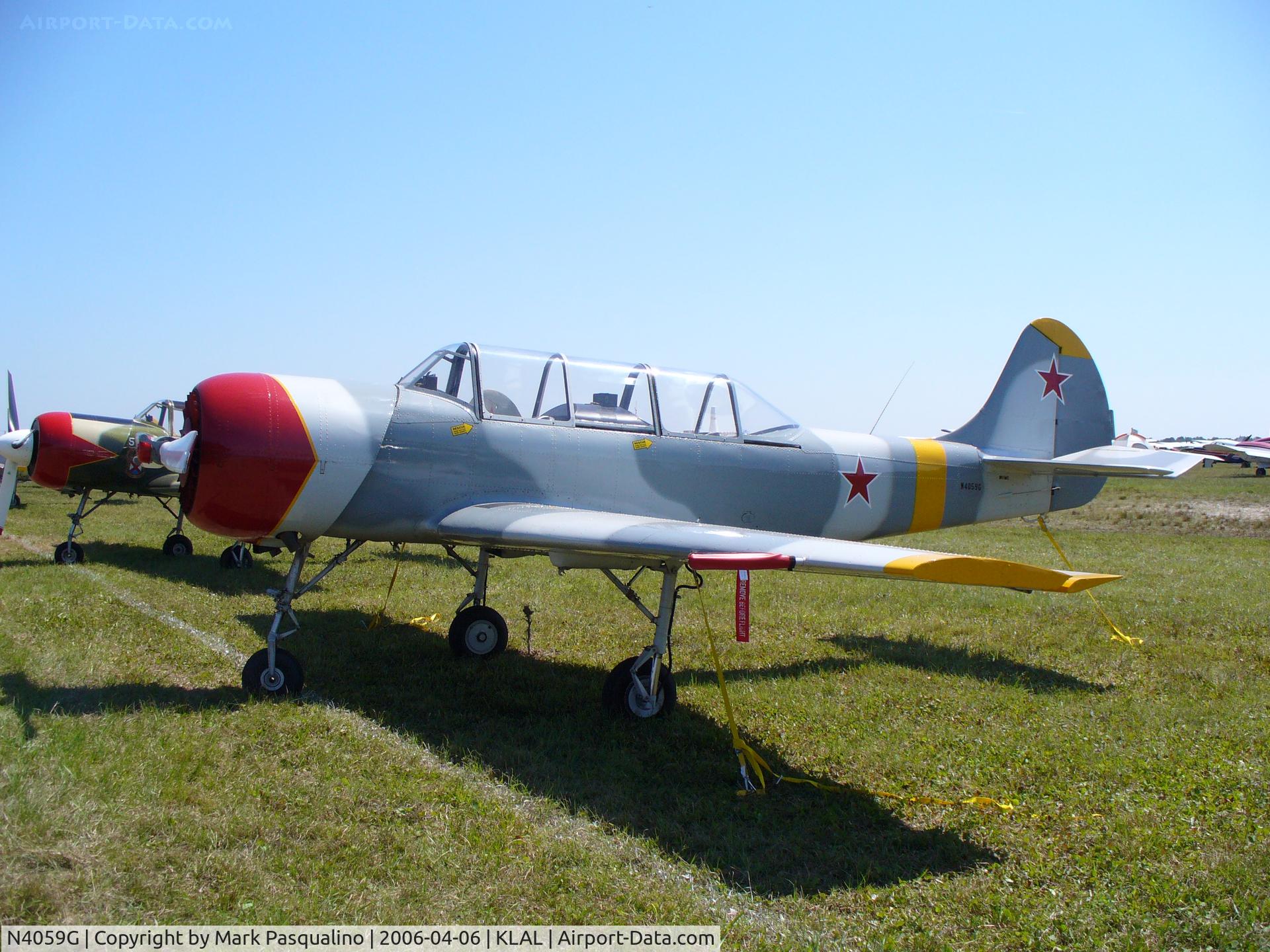 N4059G, 1984 Yakovlev (Aerostar) Yak-52 C/N 844407, YAK-52