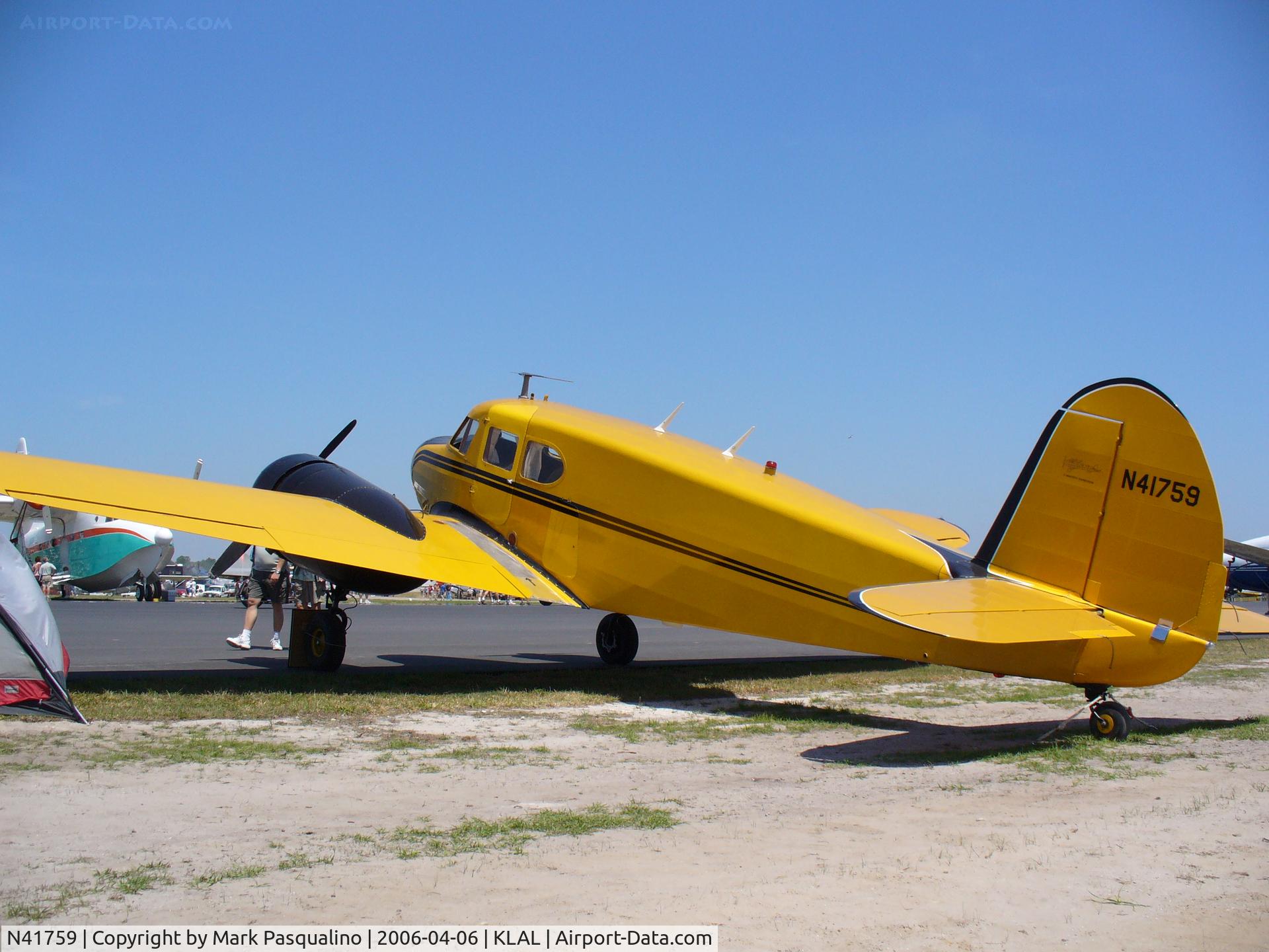 N41759, 1944 Cessna UC-78 (T-50) Bobcat C/N 5807, Cessna T-50