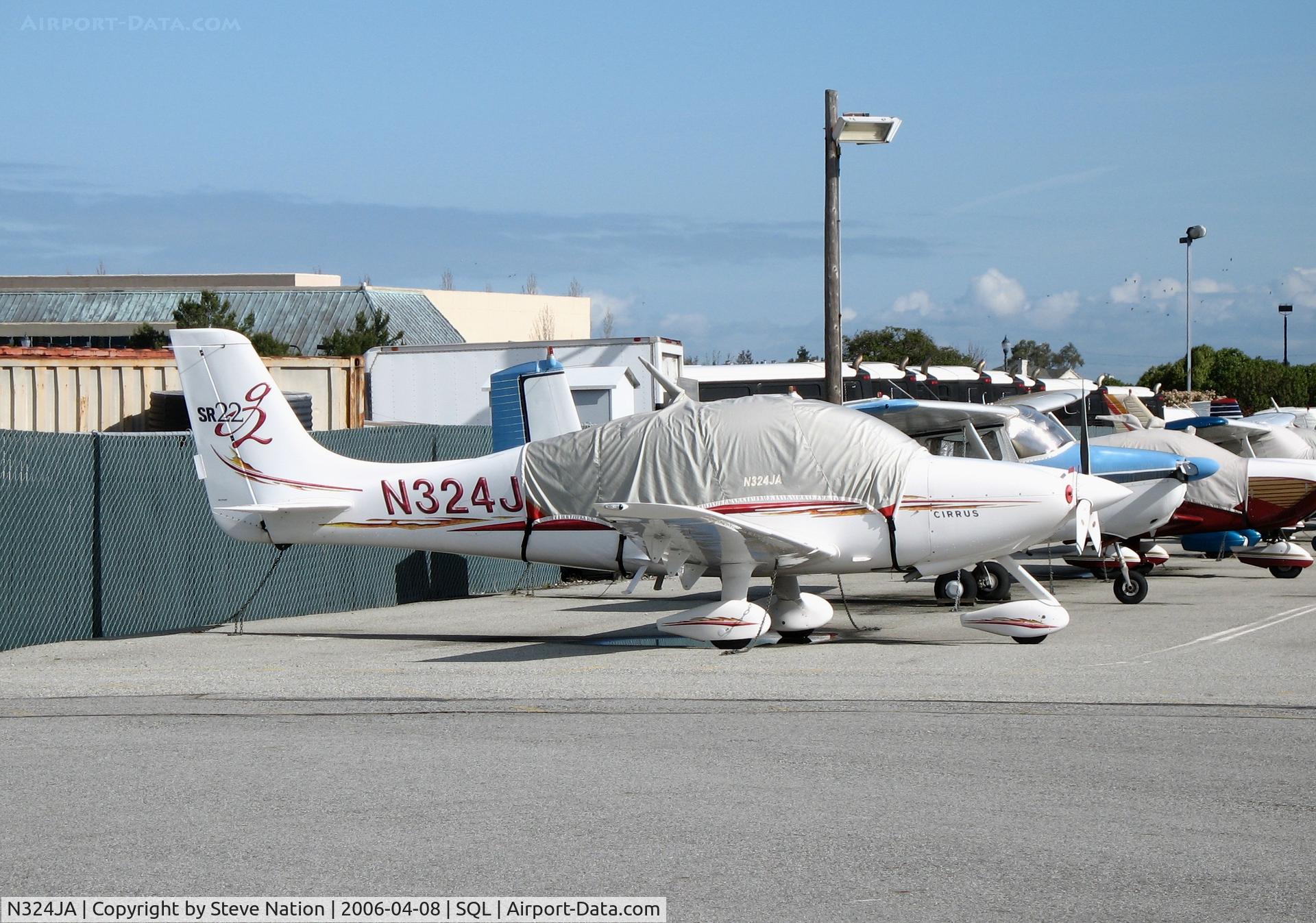 N324JA, 2005 Cirrus SR22 C/N 1541, JAS Aviation 2005 Cirrus Design SR 22 under wraps @ San Carlos Airport, CA in rare spring 2006 sunshine