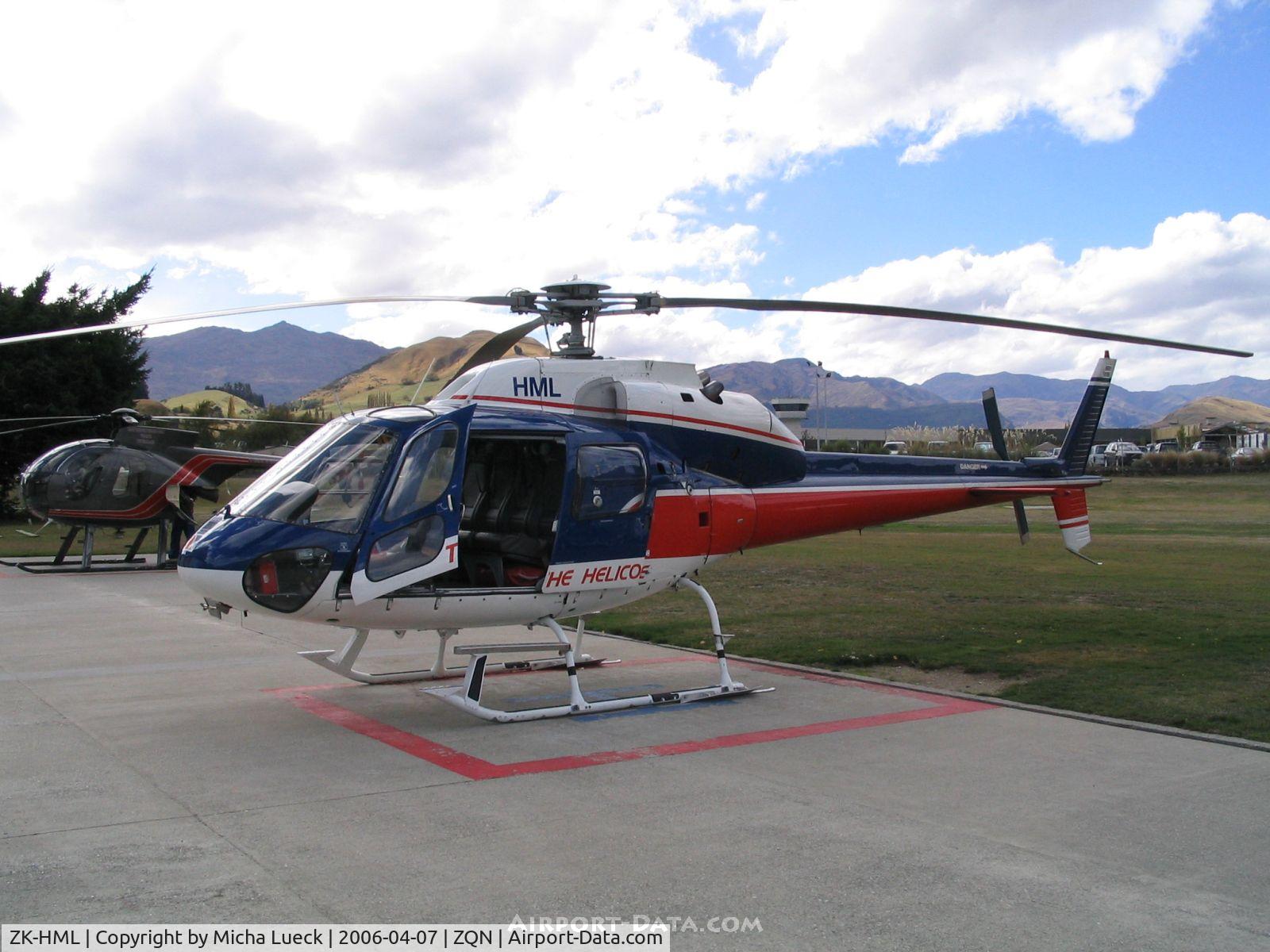 ZK-HML, Aerospatiale AS-355F-1 Ecureuil 2 C/N 5032, The Helicopter Line in Queenstown
