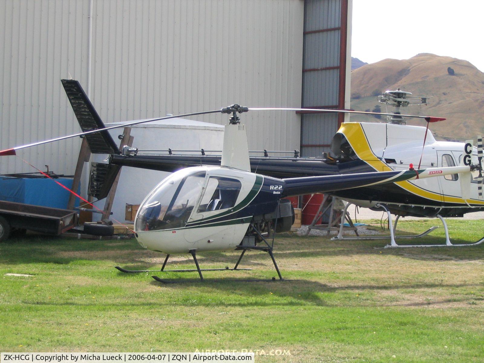 ZK-HCG, Robinson R22 Beta C/N 1499, Parked in Queenstown