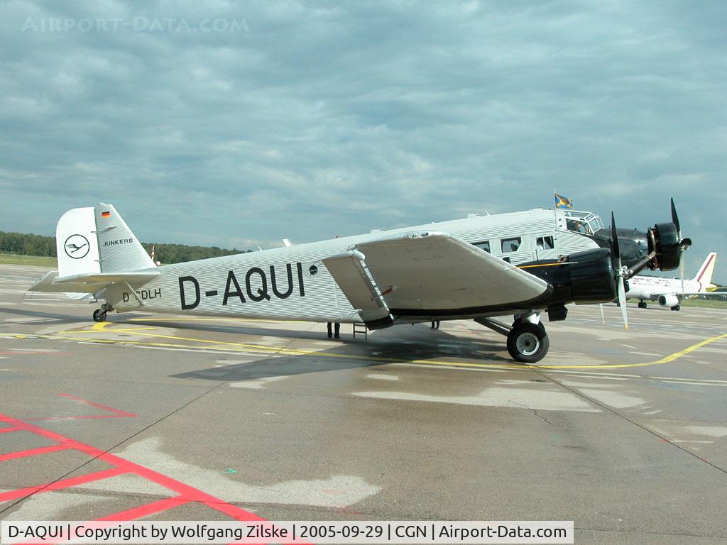 D-AQUI, Junkers (CASA) 352L (Ju-52) C/N 100, Visitor at CGN