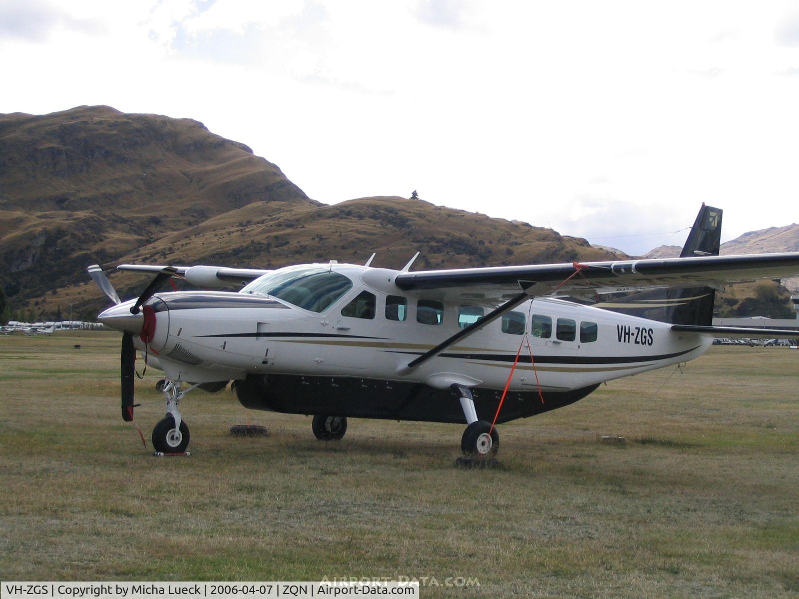 VH-ZGS, 2003 Cessna 208B Grand Caravan C/N 208B1035, A visitor from Australia in Queenstown