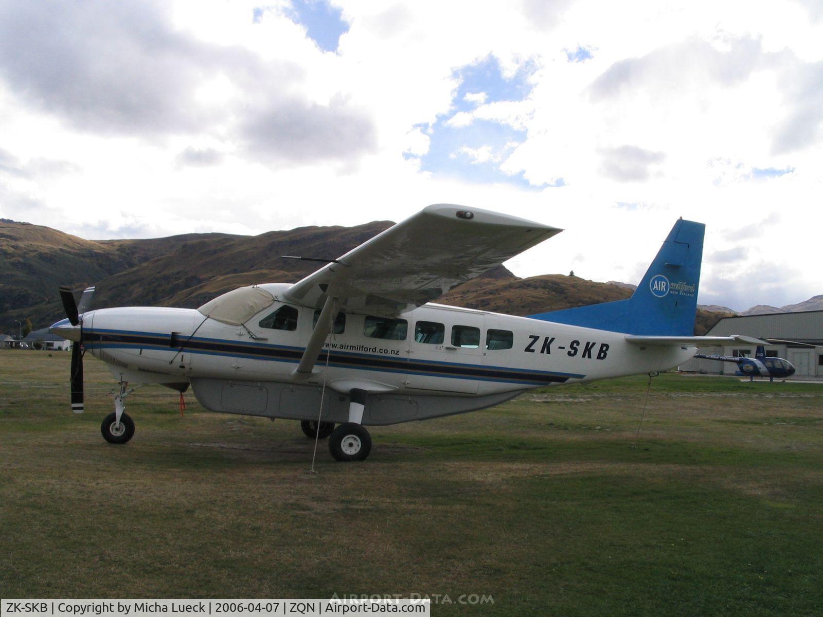 ZK-SKB, Cessna 208 Caravan 1 C/N 20800244, Air Milford's Caravan in Queenstown