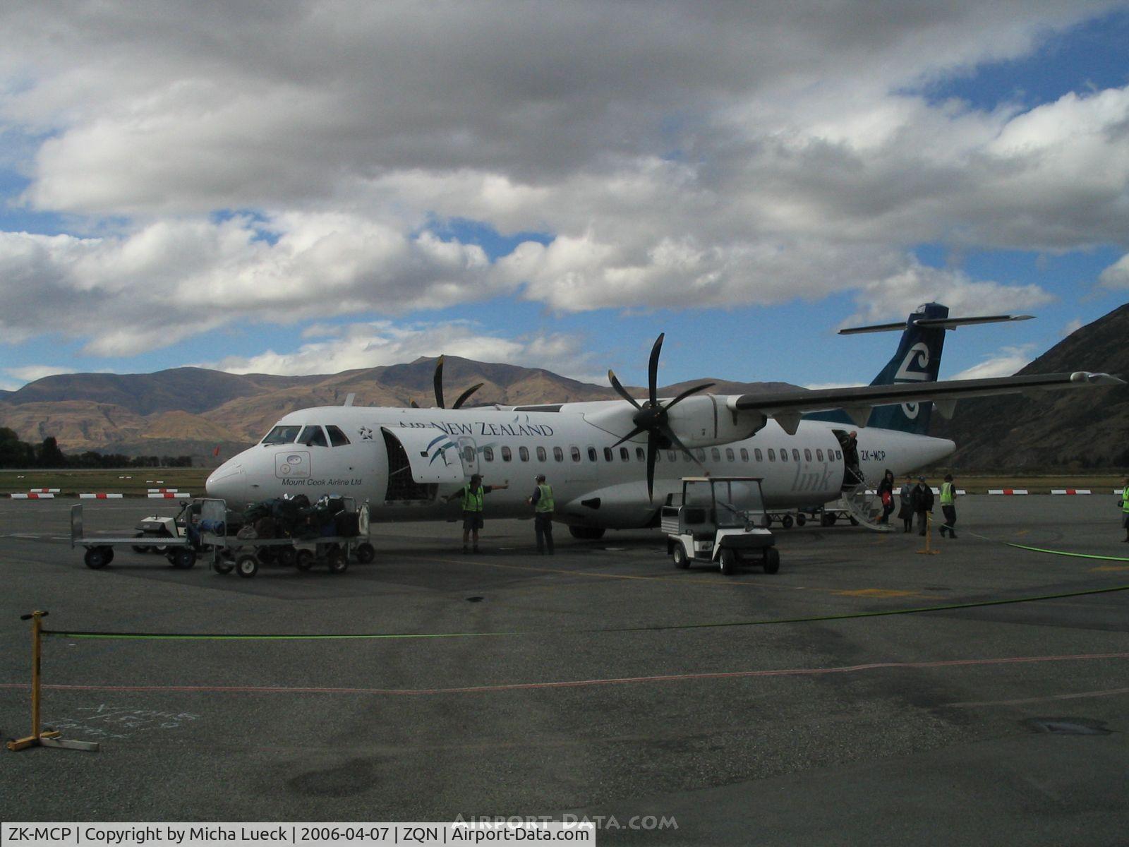 ZK-MCP, 2000 ATR 72-212A C/N 630, Just arrived from Christchurch