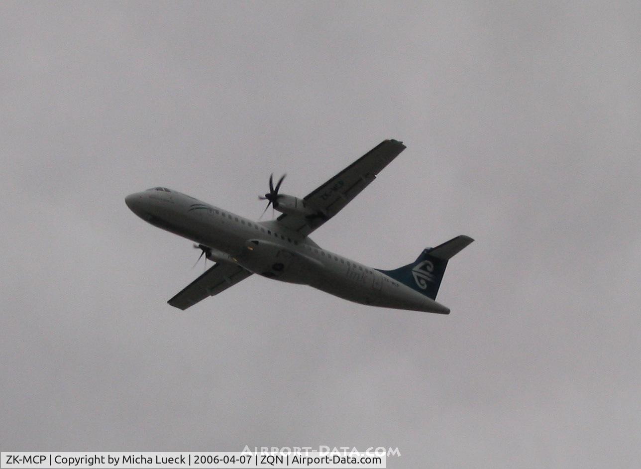 ZK-MCP, 2000 ATR 72-212A C/N 630, ATR 72-500 of Mount Cook Airlines (Air New Zealand Link) climbing out of Queenstown