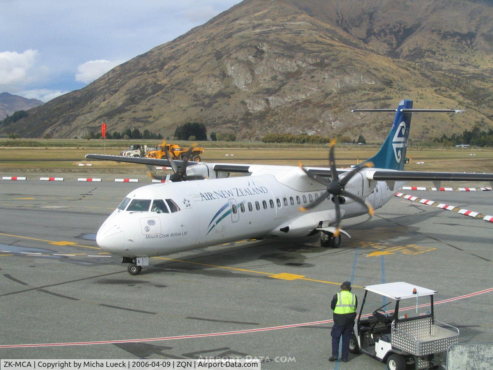 ZK-MCA, 1999 ATR 72-212A C/N 597, Arriving from Christchurch