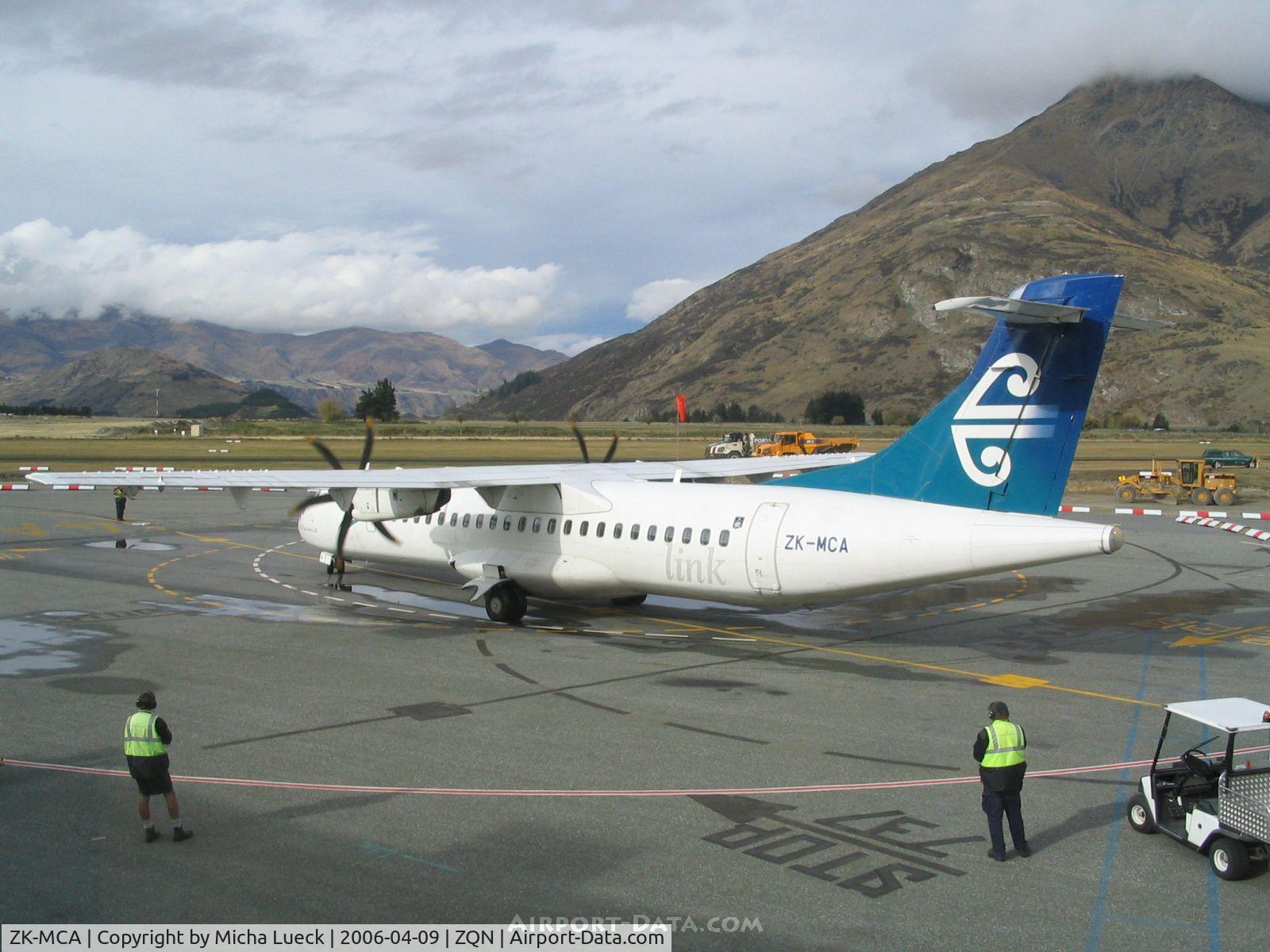 ZK-MCA, 1999 ATR 72-212A C/N 597, Just arriving from Christchurch