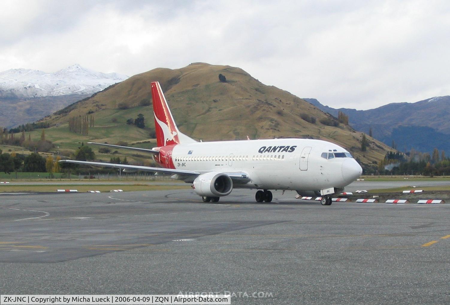 ZK-JNC, Boeing 737-376 C/N 24296, Arriving from Rotorua via Christchurch
