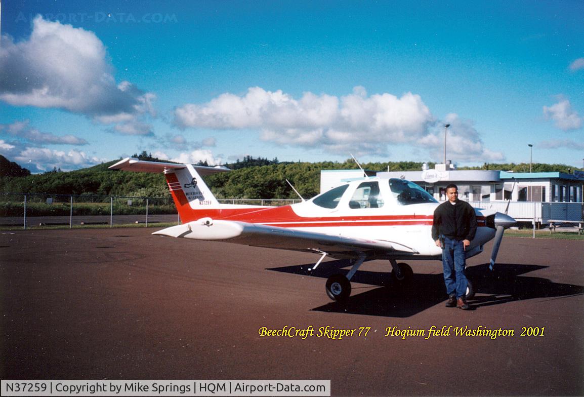 N37259, 1980 Beech 77 Skipper C/N WA-128, Landed at Hoquim Wa