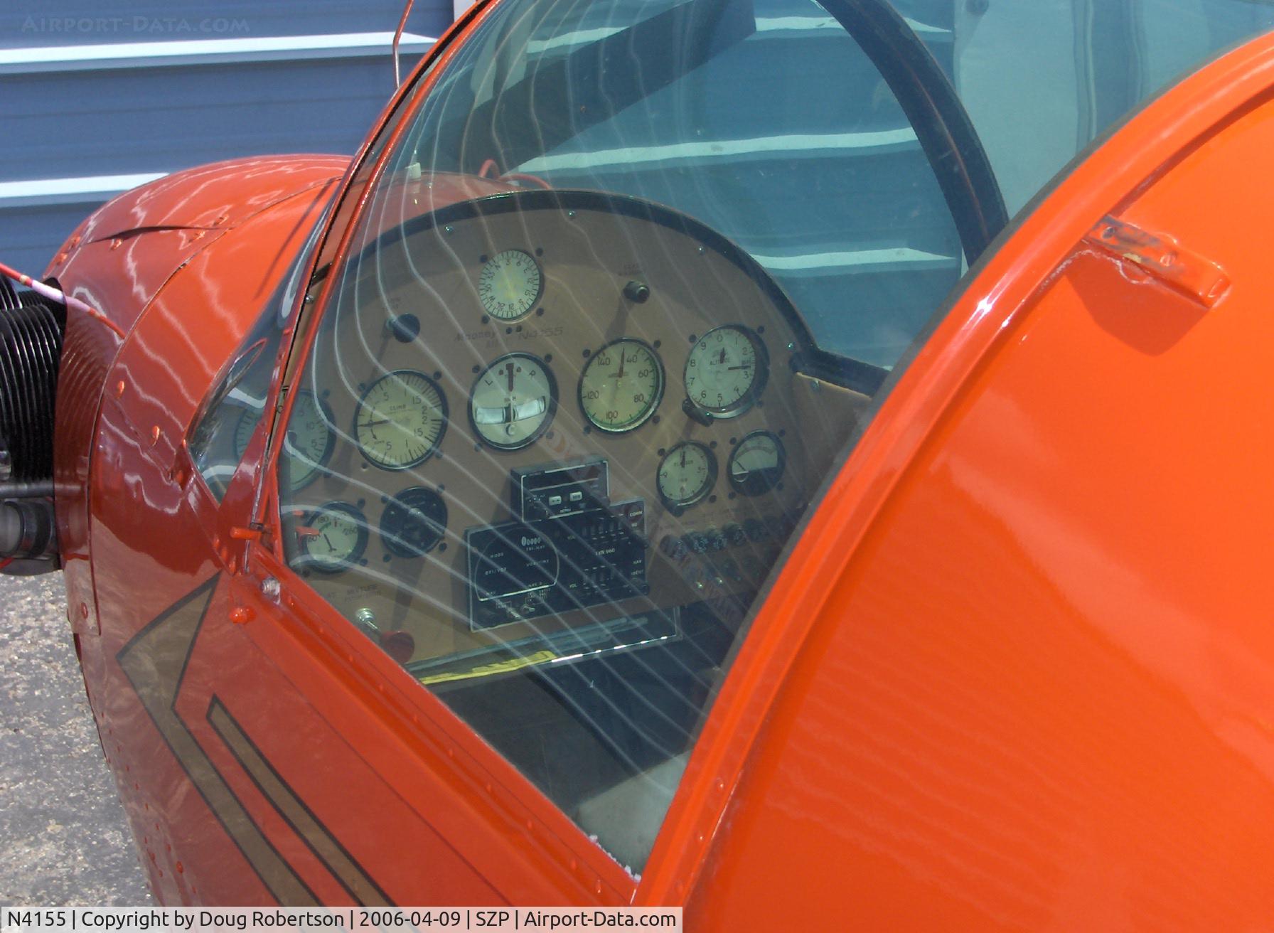 N4155, 1955 Mooney M-18C C/N 321, 1955 Mooney M-18C MITE, 75 Hp Continental upgrade, instrument panel closeup