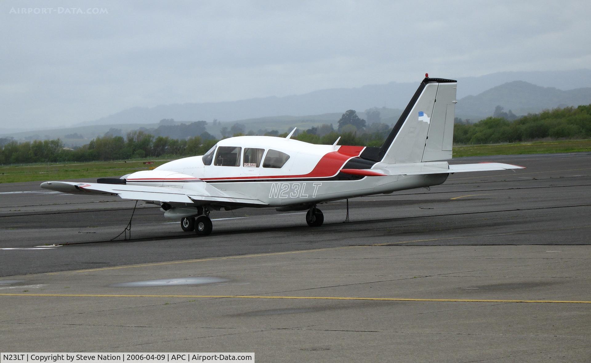 N23LT, 1977 Piper PA-23-250 C/N 27-7754158, 1977 Piper PA-23-250 Aztec @ rainy Bridgeford A/S ramp Napa County Airport, CA