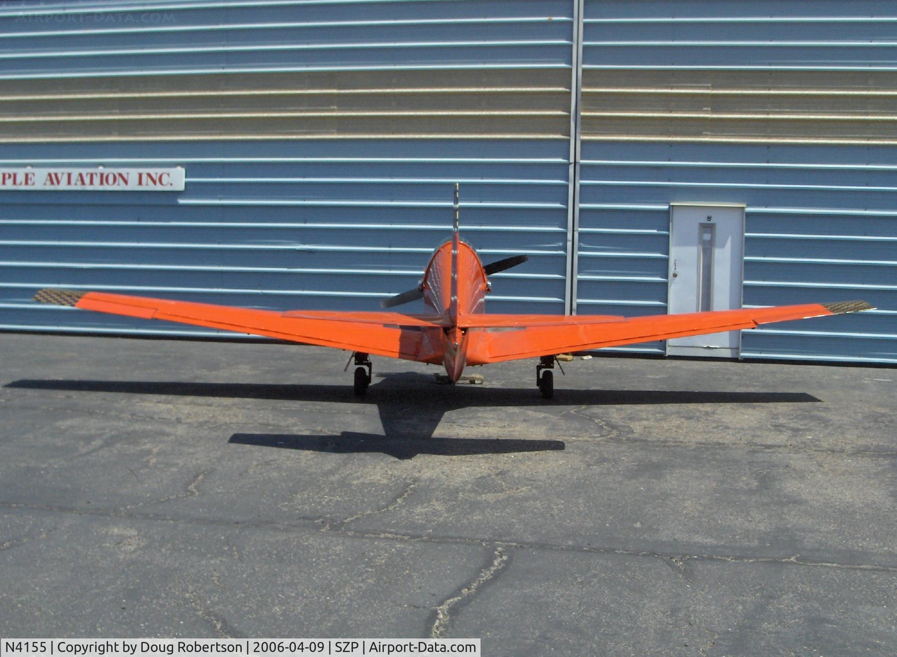 N4155, 1955 Mooney M-18C C/N 321, 1955 Mooney M-18C MITE, 75 Hp Continental upgrade, wing span: 26 ft. 10.5 in.; wing area: 95 sq. ft.; loaded weight: 850 lbs.