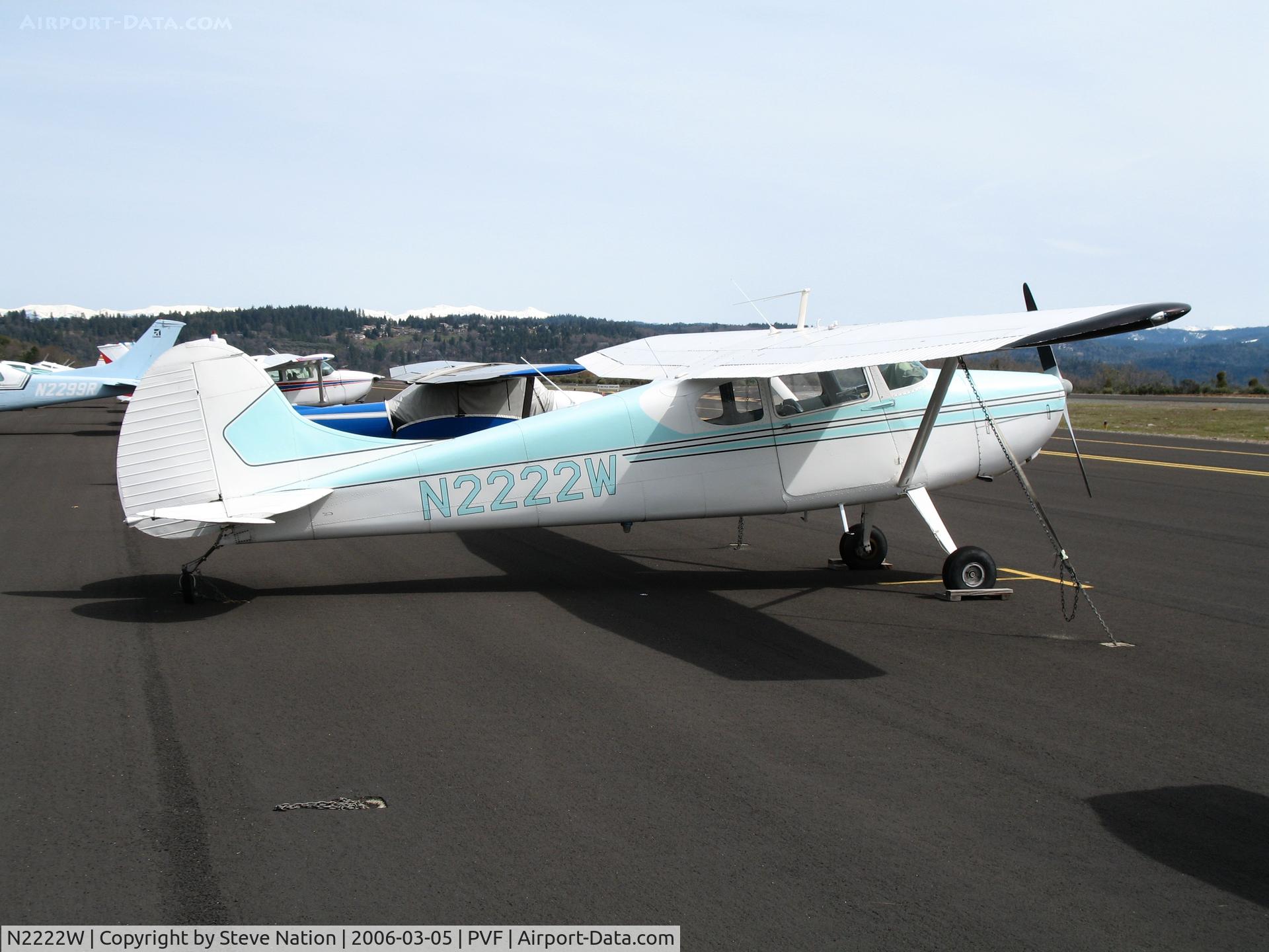 N2222W, 1951 Cessna 170A C/N 19960, 1951 Cessna 170A @ sunny and cool Placerville Airport, CA