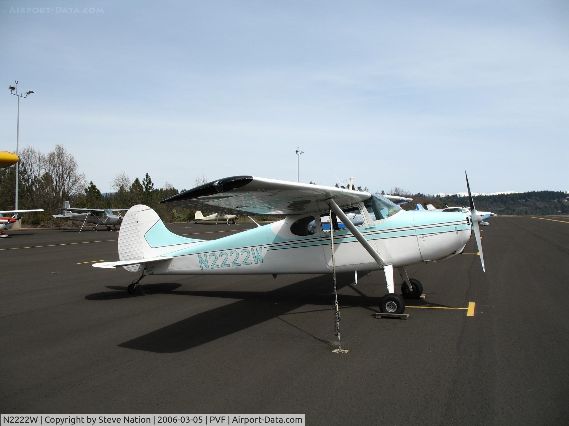 N2222W, 1951 Cessna 170A C/N 19960, 1951 Cessna 170A @ sunny and cool Placerville Airport, CA